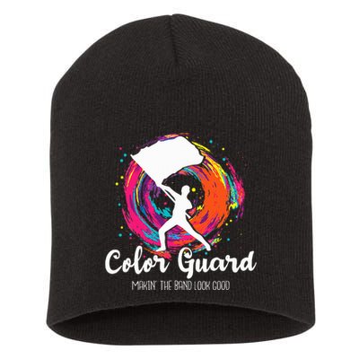 Color Guard Makin The B.A.N.D Look Good Marching Band Lover Short Acrylic Beanie