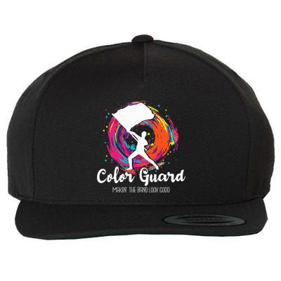 Color Guard Makin The B.A.N.D Look Good Marching Band Lover Wool Snapback Cap