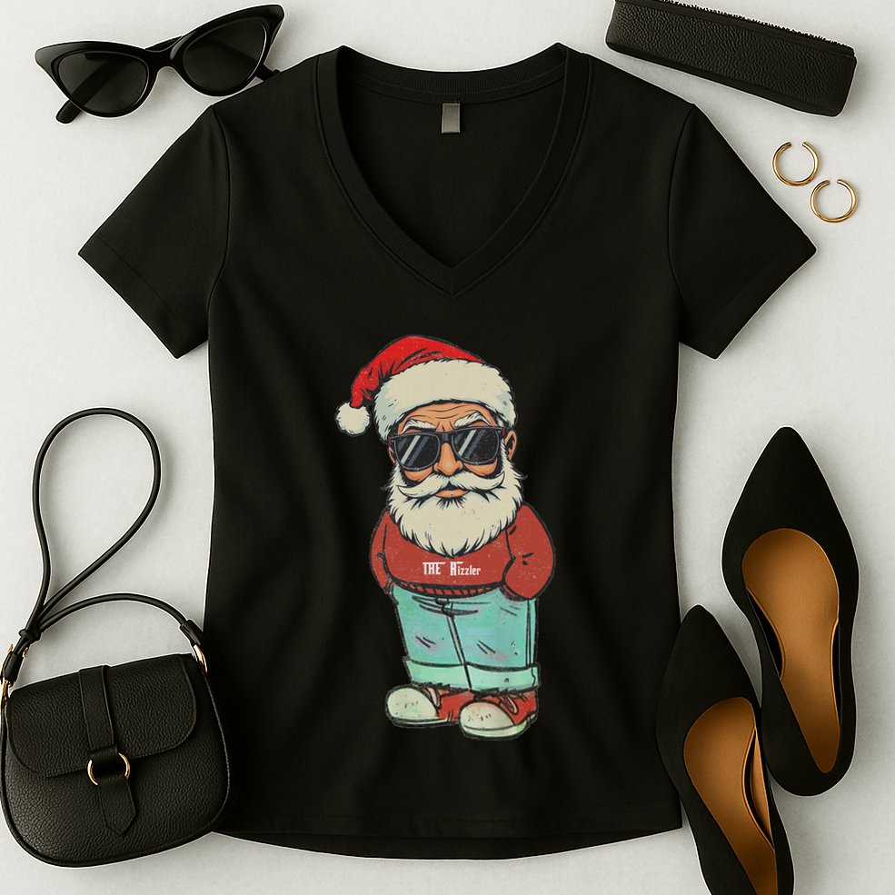 Chill Guy Meme My New Character Is A Chill Guy The Rizzler Women's V-Neck T-Shirt