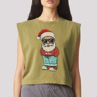 Chill Guy Meme My New Character Is A Chill Guy The Rizzler Garment-Dyed Women's Muscle Tee