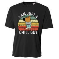 Chill Guy Meme Dog Cool Internet Statement Cooling Performance Crew T-Shirt