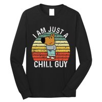 Chill Guy Meme Dog Cool Internet Statement Long Sleeve Shirt