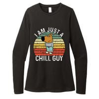 Chill Guy Meme Dog Cool Internet Statement Womens CVC Long Sleeve Shirt