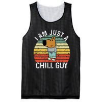 Chill Guy Meme Dog Cool Internet Statement Mesh Reversible Basketball Jersey Tank