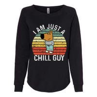 Chill Guy Meme Dog Cool Internet Statement Womens California Wash Sweatshirt