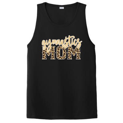 Cute Gymnastics Mom Leopard Print Gift For Lovers PosiCharge Competitor Tank