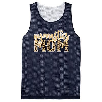 Cute Gymnastics Mom Leopard Print Gift For Lovers Mesh Reversible Basketball Jersey Tank