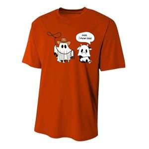 Cow Ghosts Moo I Mean Boo Cow Ghost Halloween Gift Performance Sprint T-Shirt