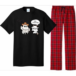 Cow Ghosts Moo I Mean Boo Cow Ghost Halloween Gift Pajama Set