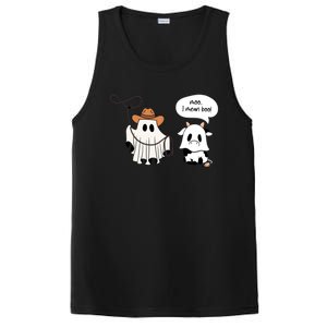 Cow Ghosts Moo I Mean Boo Cow Ghost Halloween Gift PosiCharge Competitor Tank