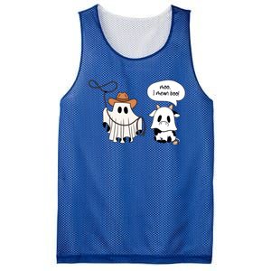 Cow Ghosts Moo I Mean Boo Cow Ghost Halloween Gift Mesh Reversible Basketball Jersey Tank