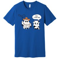 Cow Ghosts Moo I Mean Boo Cow Ghost Halloween Gift Premium T-Shirt