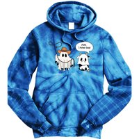 Cow Ghosts Moo I Mean Boo Cow Ghost Halloween Gift Tie Dye Hoodie