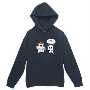 Cow Ghosts Moo I Mean Boo Cow Ghost Halloween Gift Urban Pullover Hoodie