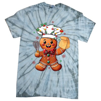 Cute Gingerbread Man Baker Funny Christmas Chef Bake Cookies Tie-Dye T-Shirt