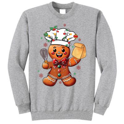 Cute Gingerbread Man Baker Funny Christmas Chef Bake Cookies Tall Sweatshirt