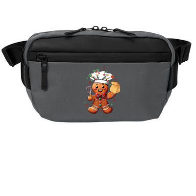 Cute Gingerbread Man Baker Funny Christmas Chef Bake Cookies Crossbody Pack