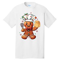 Cute Gingerbread Man Baker Funny Christmas Chef Bake Cookies Tall T-Shirt