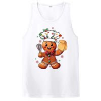 Cute Gingerbread Man Baker Funny Christmas Chef Bake Cookies PosiCharge Competitor Tank