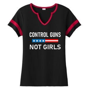 Control Guns Not Ladies Halftime Notch Neck Tee