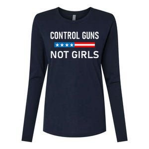 Control Guns Not Womens Cotton Relaxed Long Sleeve T-Shirt