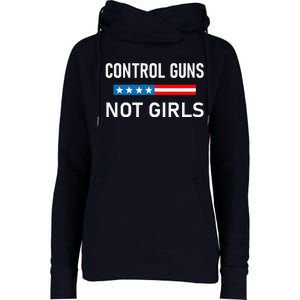 Control Guns Not Womens Funnel Neck Pullover Hood