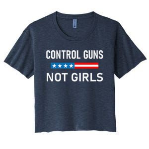 Control Guns Not Women's Crop Top Tee