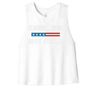 Control Guns Not Women's Racerback Cropped Tank