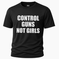 Control Guns Not Girl Bold Activist Design Cooling Performance Crew T-Shirt