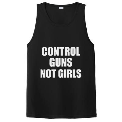Control Guns Not Girl Bold Activist Design PosiCharge Competitor Tank