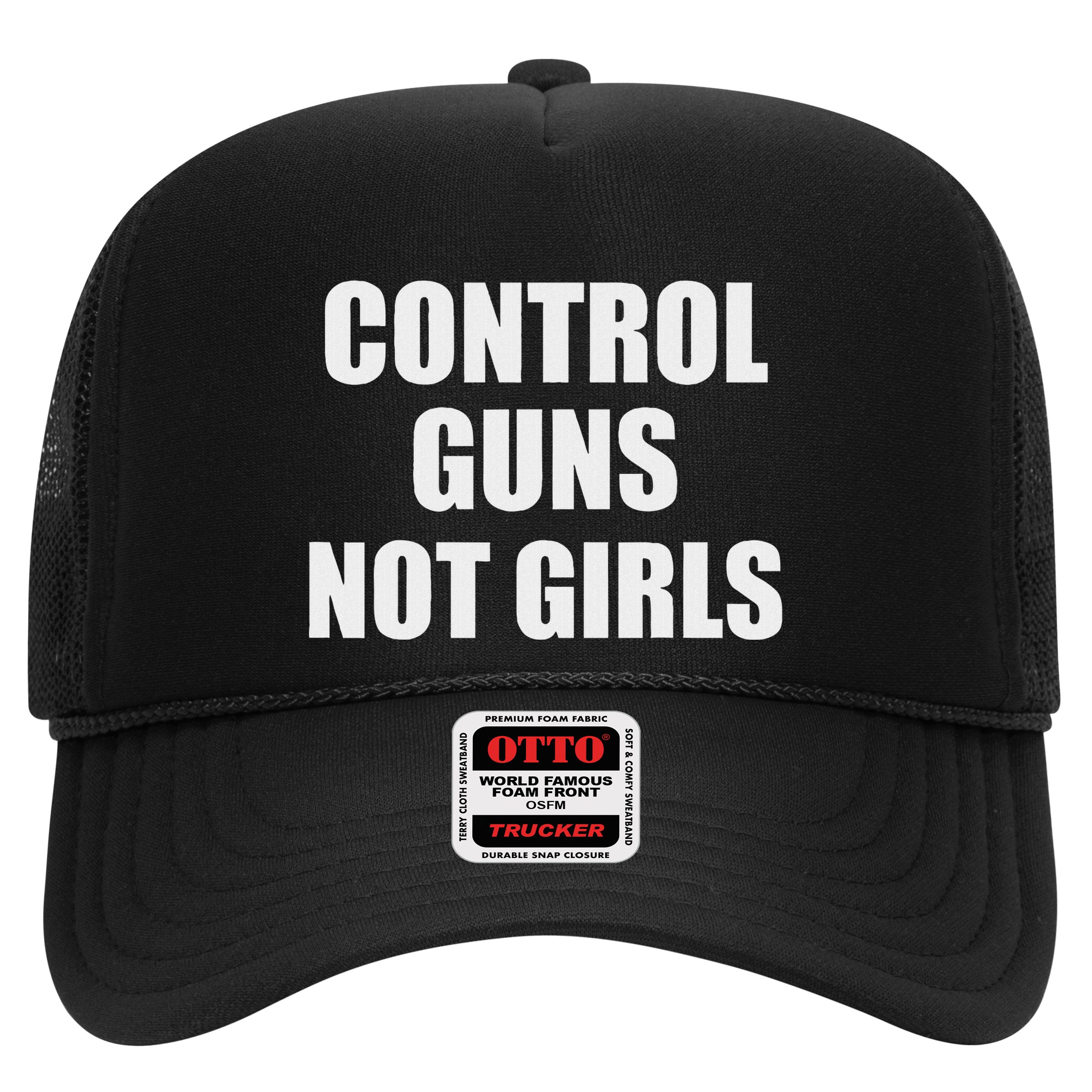 Control Guns Not Girl Bold Activist Design Hat