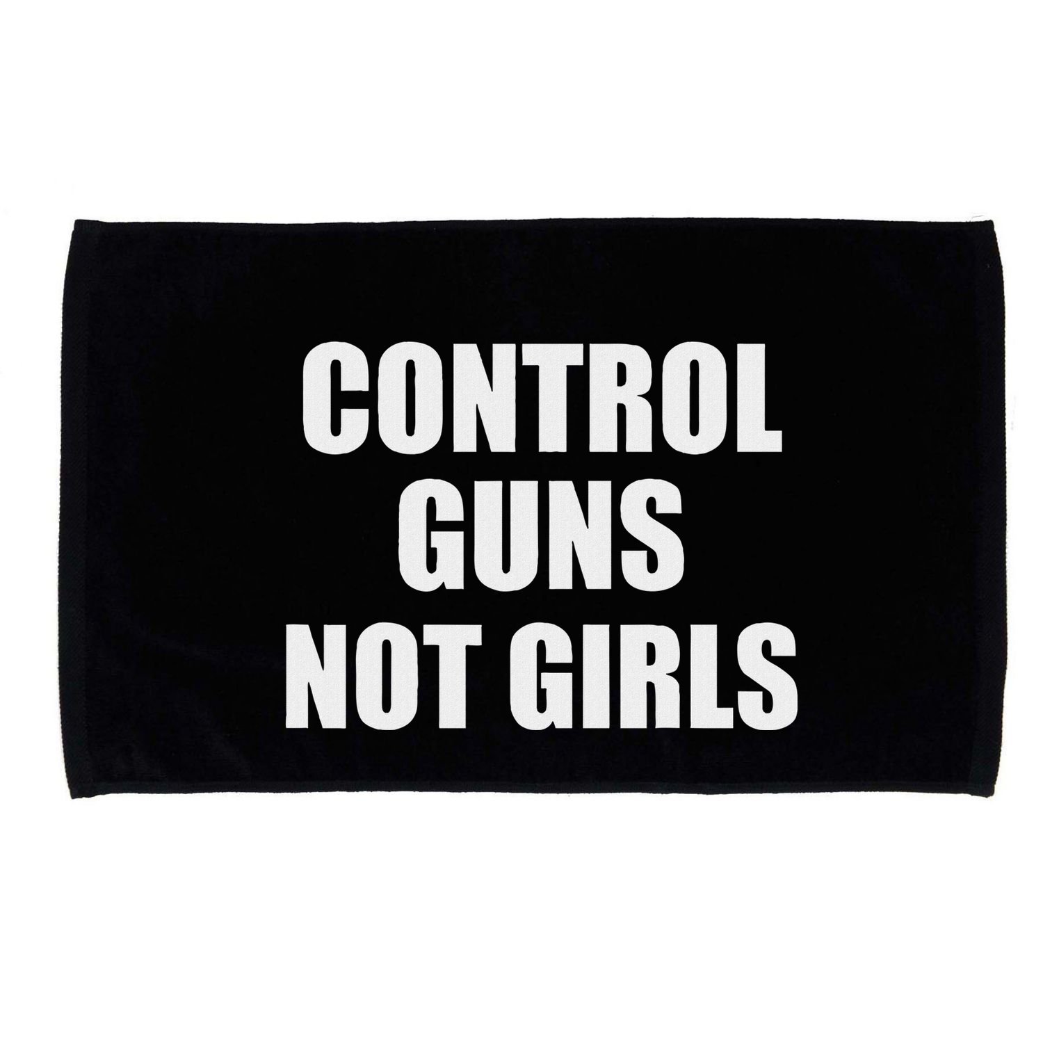 Control Guns Not Girl Bold Activist Design Microfiber Hand Towel