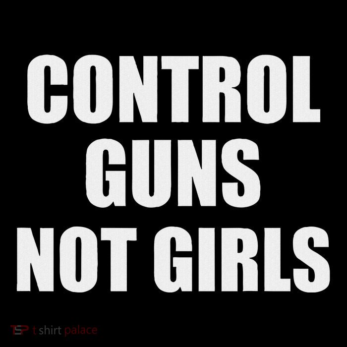 Control Guns Not Girl Bold Activist Design Short Acrylic Beanie