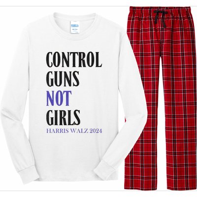 Control Guns Not Girl Rights Harris Waltz 2024 Long Sleeve Pajama Set