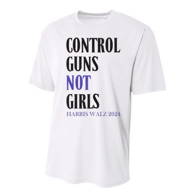 Control Guns Not Girl Rights Harris Waltz 2024 Performance Sprint T-Shirt