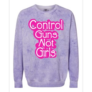 Control Guns Not Girl Colorblast Crewneck Sweatshirt