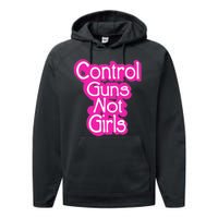 Control Guns Not Girl Performance Fleece Hoodie