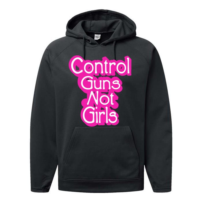 Control Guns Not Girl Performance Fleece Hoodie