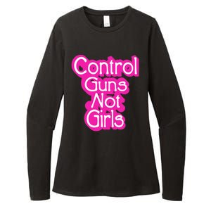 Control Guns Not Girl Womens CVC Long Sleeve Shirt