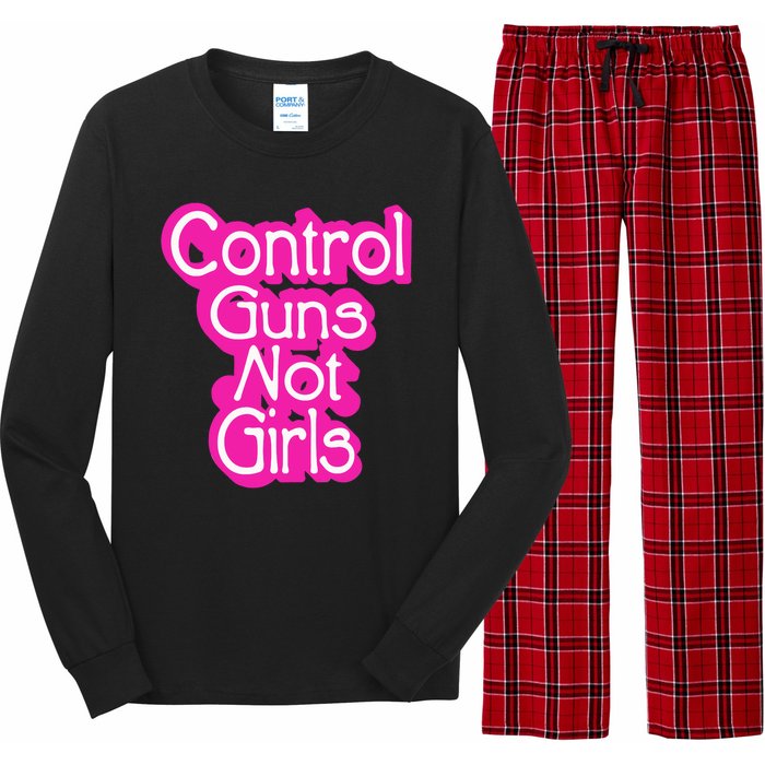 Control Guns Not Girl Long Sleeve Pajama Set