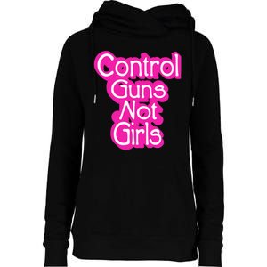 Control Guns Not Girl Womens Funnel Neck Pullover Hood