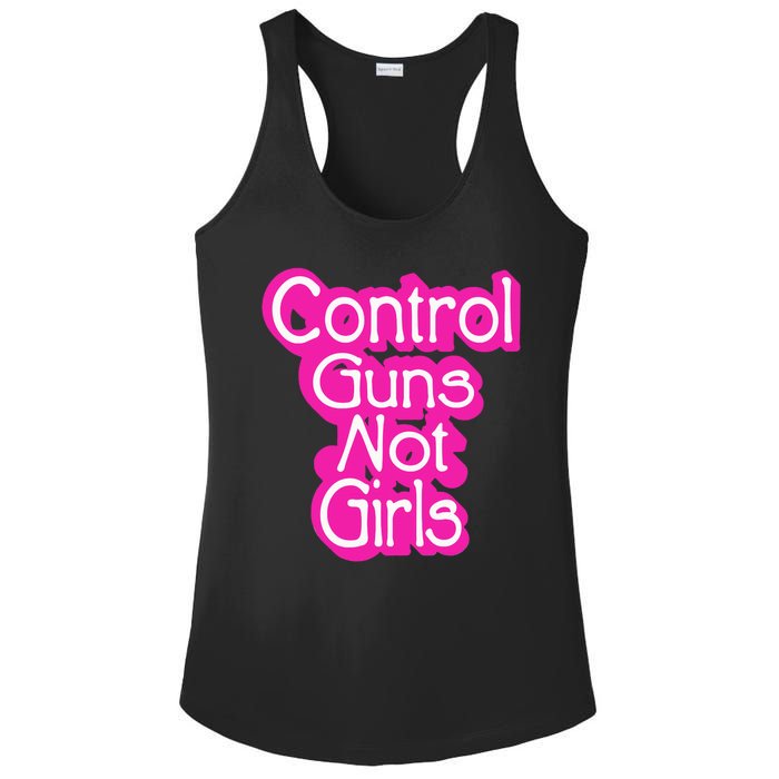 Control Guns Not Girl Ladies PosiCharge Competitor Racerback Tank