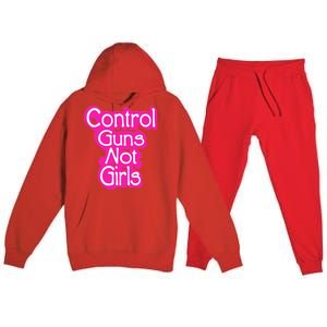 Control Guns Not Girl Premium Hooded Sweatsuit Set