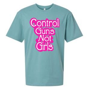 Control Guns Not Girl Sueded Cloud Jersey T-Shirt