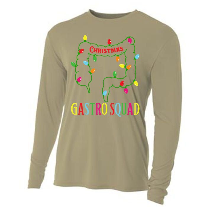 Christmas Gastro Nurse Squad Gastroenterology Doctor Essential Cooling Performance Long Sleeve Crew