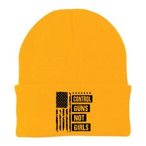 Control Guns Not Girl Voter Election Feminist Women Rights Knit Cap Winter Beanie