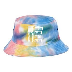 Control Guns Not Girl Voter Election Feminist Women Rights Tie Dye Newport Bucket Hat