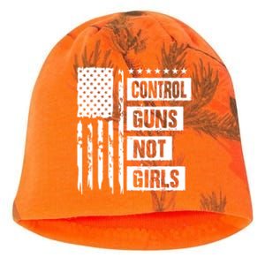 Control Guns Not Girl Voter Election Feminist Women Rights Kati - Camo Knit Beanie