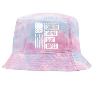 Control Guns Not Girl Voter Election Feminist Women Rights Tie-Dyed Bucket Hat