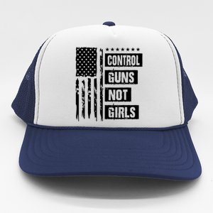 Control Guns Not Girl Voter Election Feminist Women Rights Trucker Hat